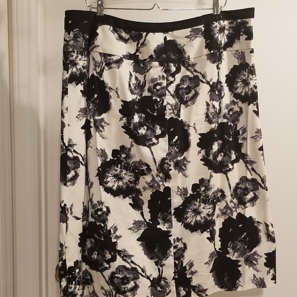 Cato Black & White Printed Skirt